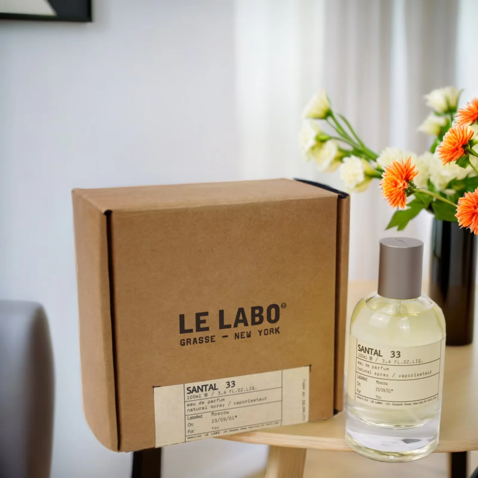 Le Labo Santal 향수, 오래 지속되는 남녀 공용 향수, Santal 33 - 100ml (3.4oz), 그와 그녀의 최고의 선물