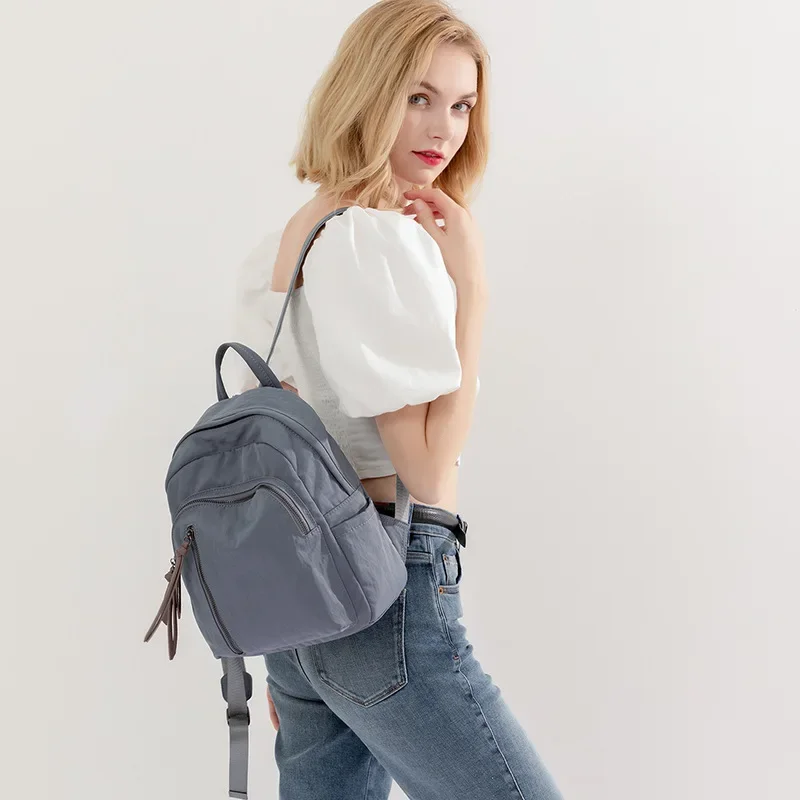 Women Casual Oxford Anti Theft Small Backpack Lady Fashion Daypack Girls Waterproof Travel Backpack