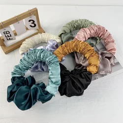 Heatless Curling Silk Scrunchies Soft Elastic Satin Silk Scrunchies Hair Ties Sleepy Styling Accessories Ponytail Holder