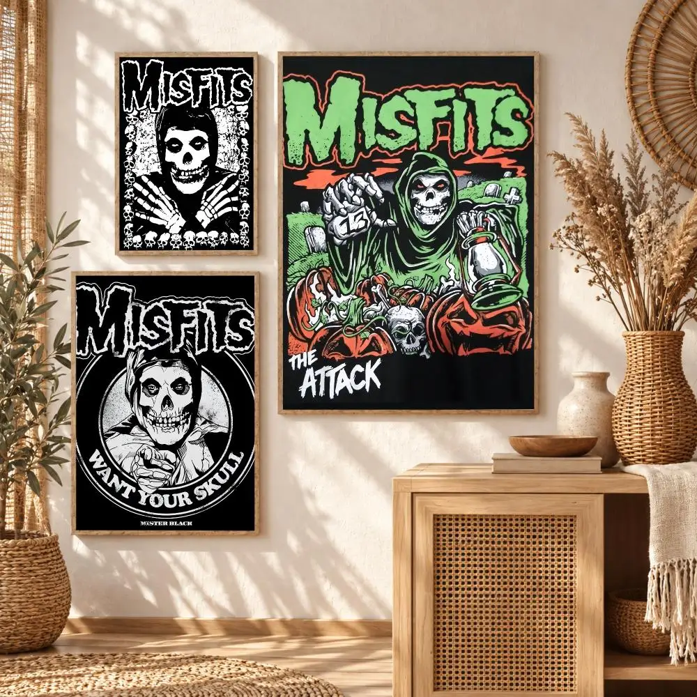 M-Misfits Poster Wall Stickers Self Adhesive Art Decals for Bedroom Living Room Home Decor Print Mural HD Gift