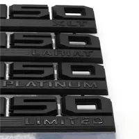 2PCS ABS Car Accessories Sticker Emblem Auto Badge Decal Styling for F150 F-150 Raptor XLT LARIAT LIMITED PLATINUM Logo