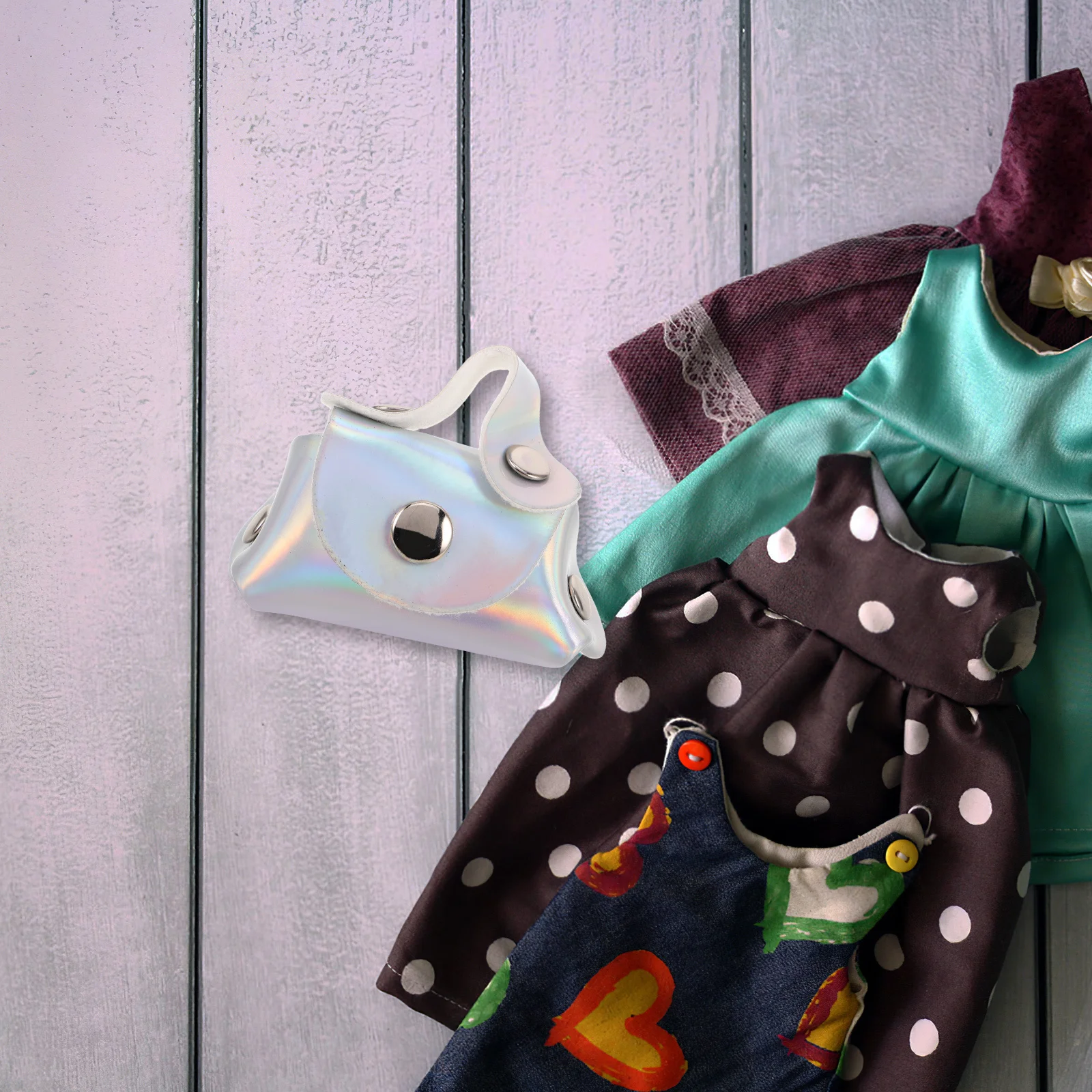 Mini maison de poupée petit sac ouvrable Miniature sac à main stockage pour scène décorative accessoire sac à main Mini sac