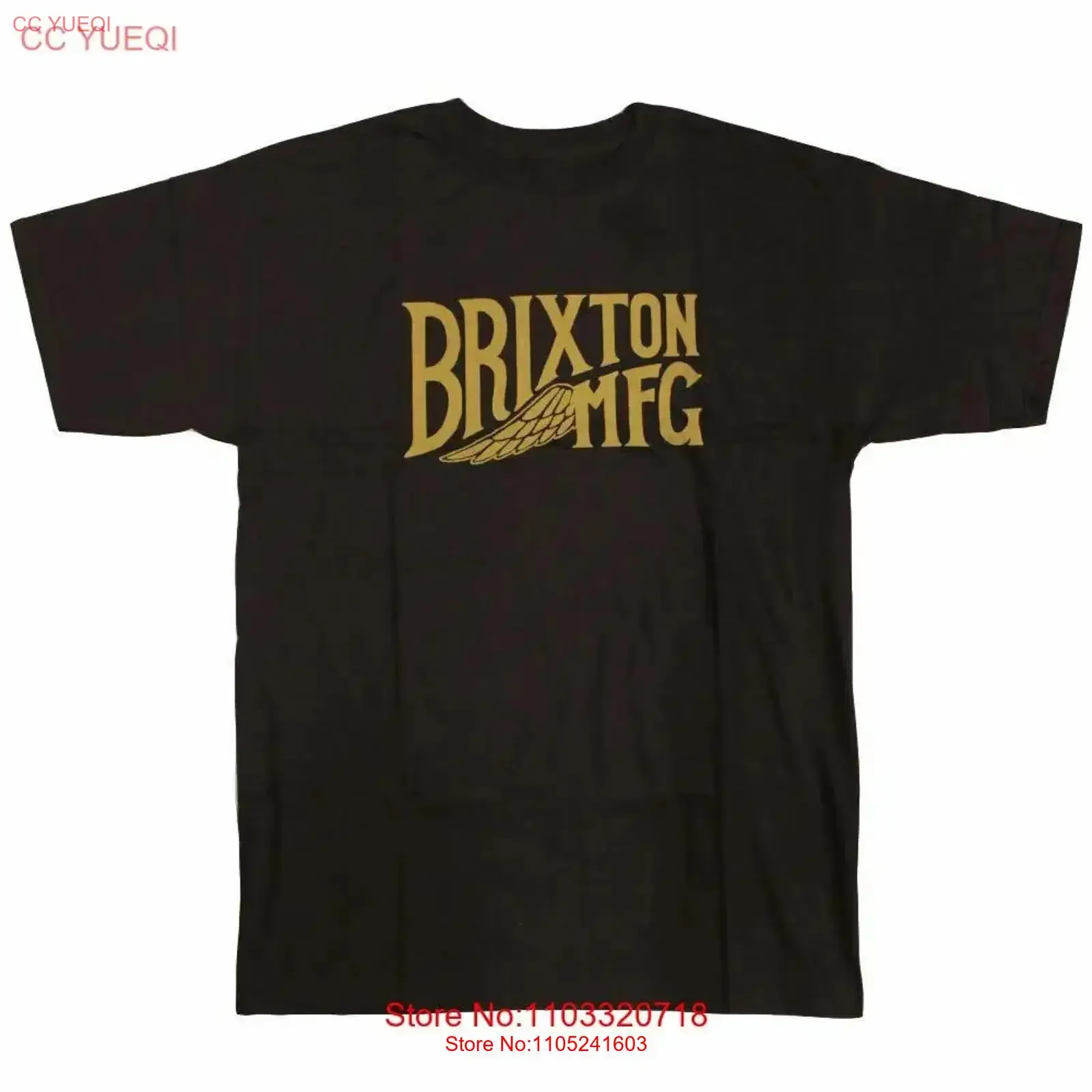 Brixton Girder T Shirt Black vintage Washed Versatile streetwear Breathable homme Soft designer clothes fashion Stretched