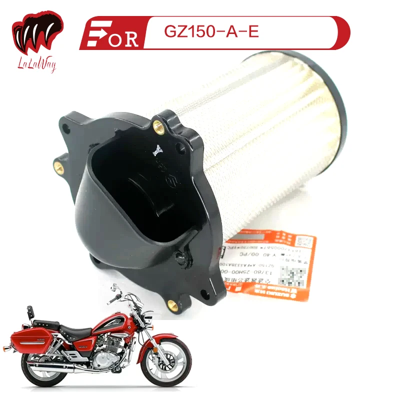 For HAOJUE SUZUKI GZ150-A-E Motorcycle Air Filter Motor Bike Intake Cleaner Cleaner Element Replacement