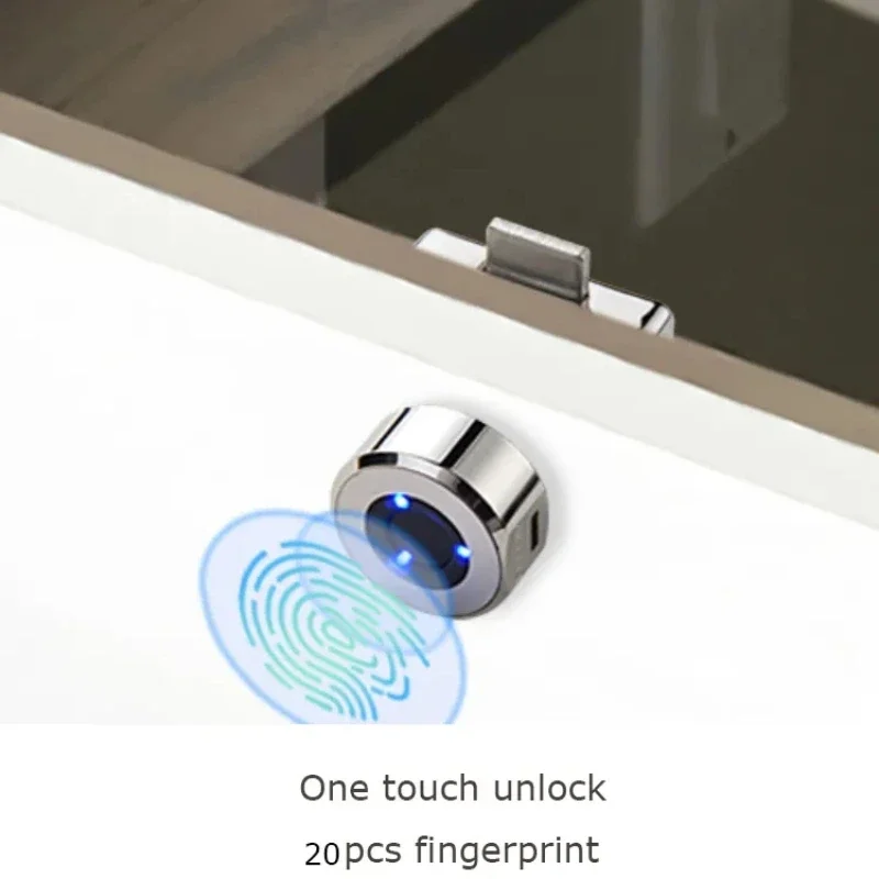 USB Charging Biometric Smart Fingerprint Lock Drawer Lock Office Metal Furniture Keyless Electronic Cabinet Lock Mailbox Lock