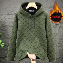 10XL Plus Size Hoodies Men Autumn Winter Fleece Hoodie Fashion Casual 3D Knitting Hoodies Male Hooded Pullover Big Size 10XL