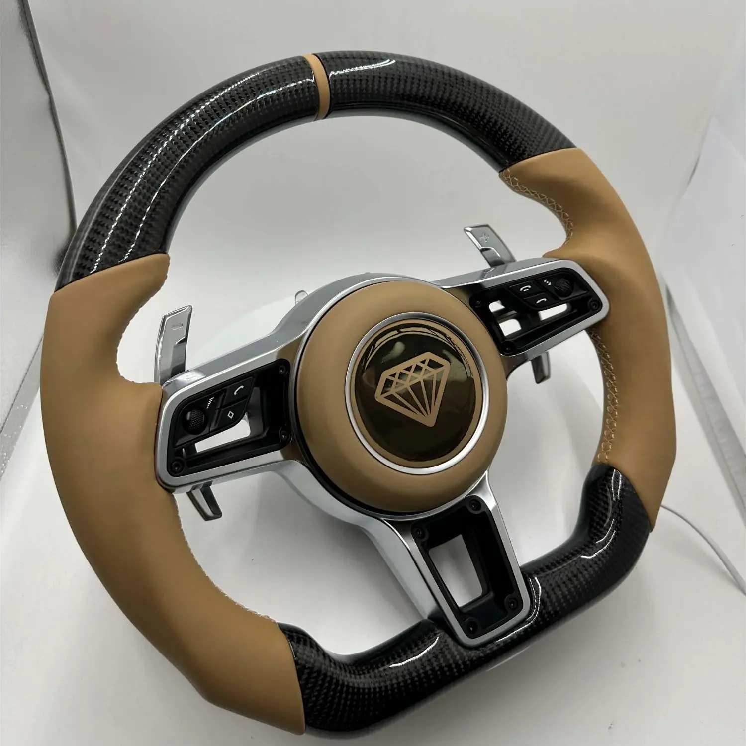 Custom Volante carbon fiber Steering Wheel for Porsche 991 991.2 Gt3 911 991 992 987 Cayenne 958 Boxster 718 Cayman Macan 2018