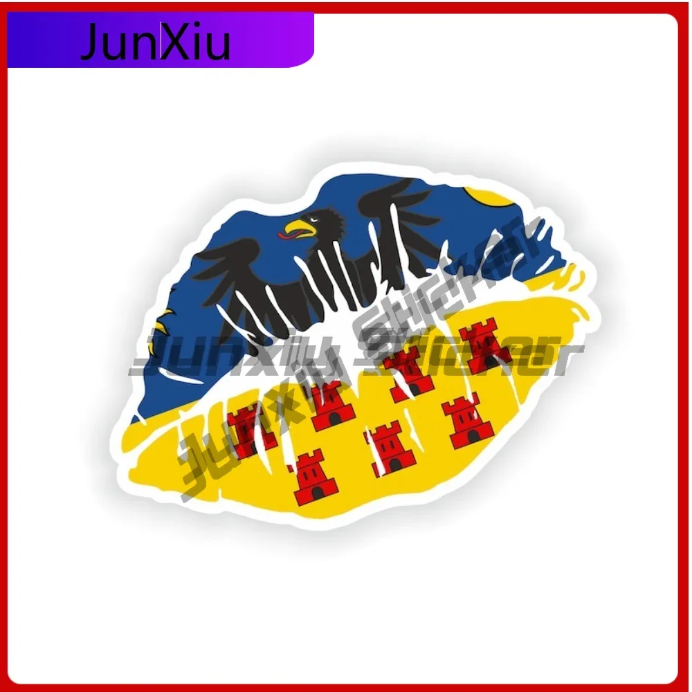 

Transylvania Flag Lips Sticker Travel Vacation Decals Accessories Suv Bumper Sticker Funny Car Decoration Reflective Sticker Pvc