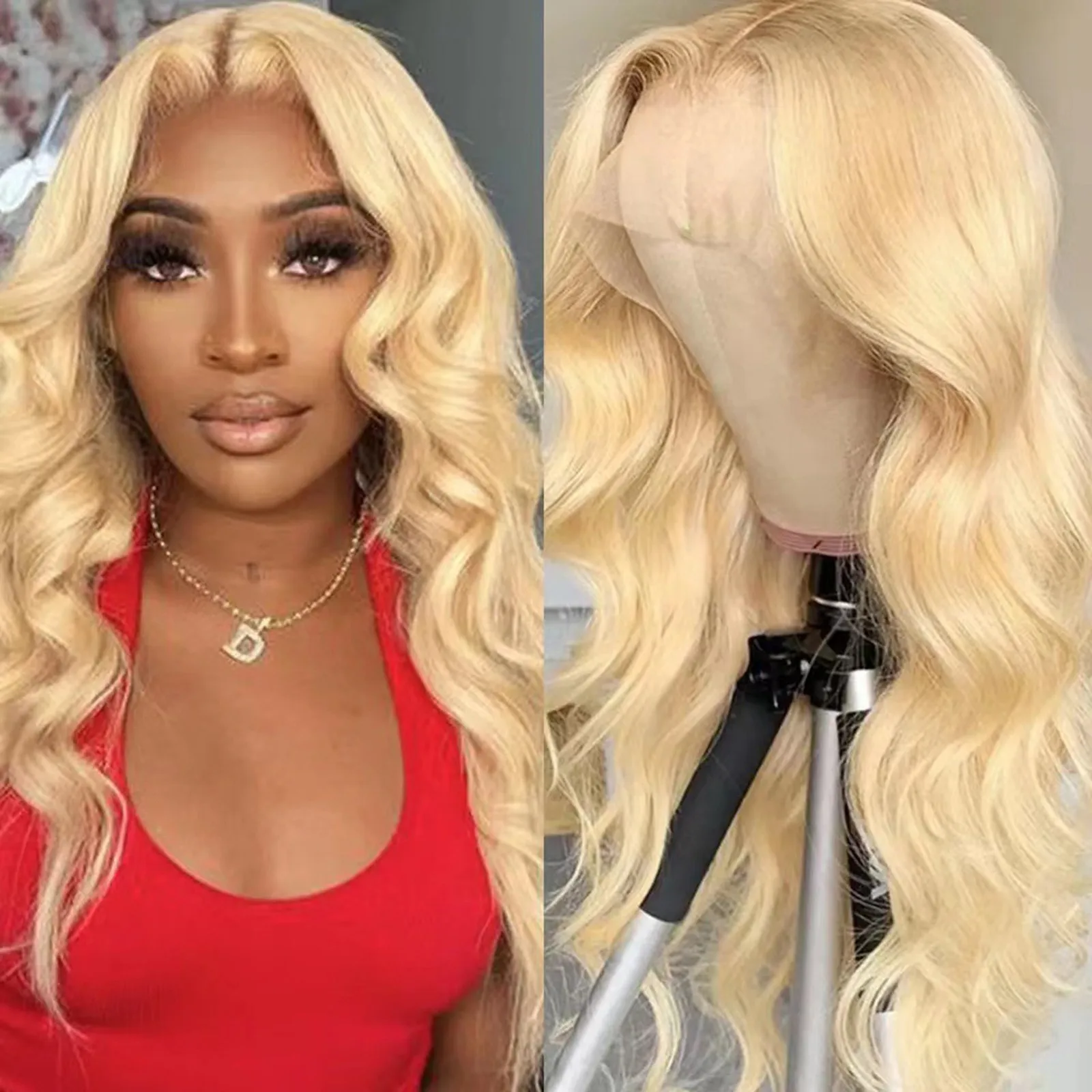 Synthetic Wig New European And American Wig In The Long Curly Hair Full Head Set Large Wave High Temperature Silk Wigs