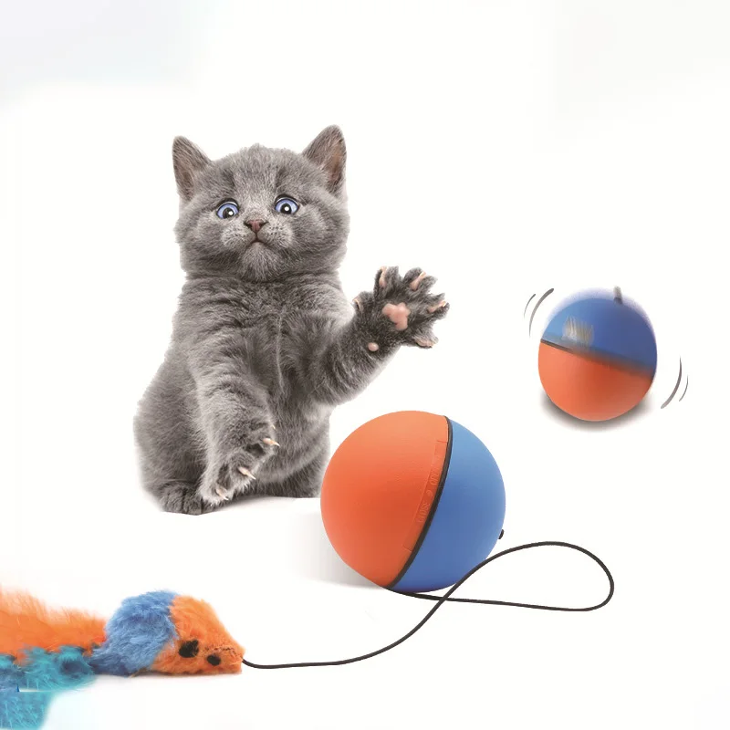 LMZOE Automatic cat teasing toy ball intelligent electric rolling ball for cats to enjoy themselves and relieve boredom