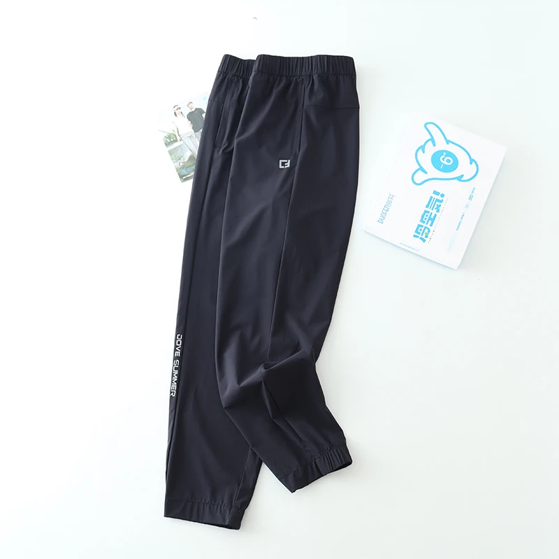 

Qui Dry Lightweight Breathable Summer Sports Men's Casual Pants VAST Polyester Elastic Fiber mid Waist Long Trousers