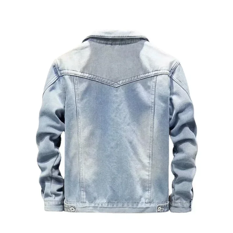 Winter Men's Denim Jacket Padded Thicker Warm Jacket Top