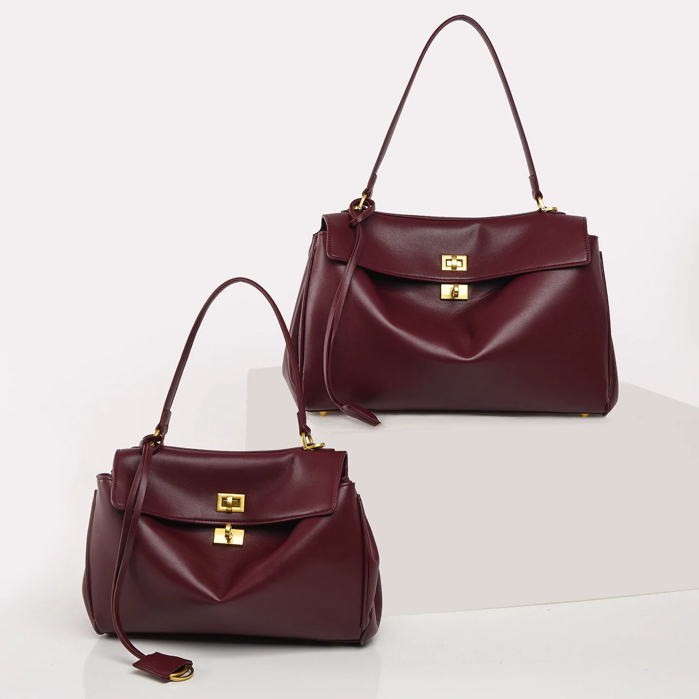 New Stylish Large-capacity Platinum Bag, Women's Casual Versatile Commuting Crossbody Bag Modern Neutral Business Handbag image 3