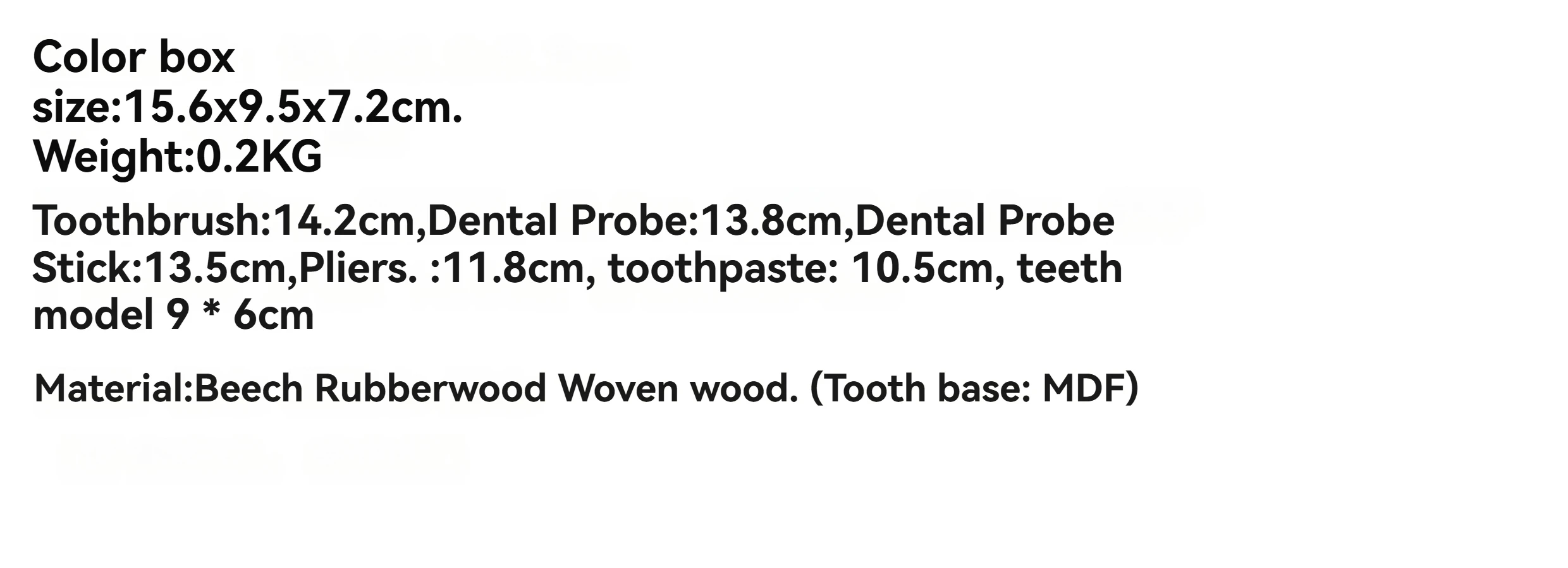 Kleiner Arzt aus Holz für Kinder spielt Zahnarzt, orales Dental-Set, Krankenschwester-Spielzeug, Baby lernt Zähne zu bürsten und zu Hause spielen – Detail 5