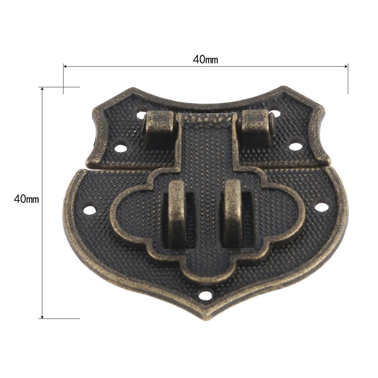 1pc 40*40mm Box Latch Clasp Zinc Alloy Box Suitcase Buckle Clasp Padlock Furniture Hardware