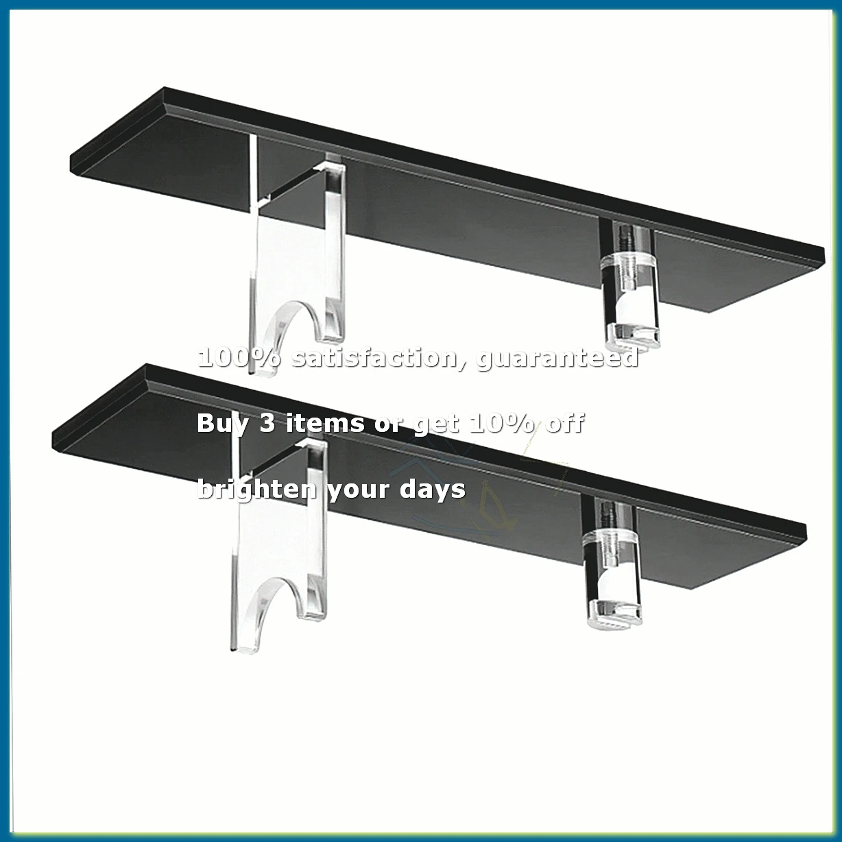 2Pcs Knife Display Stand Acrylic Knife Case Desktop Knife Display, Single Knife Holder for Home Decor (Black Base)