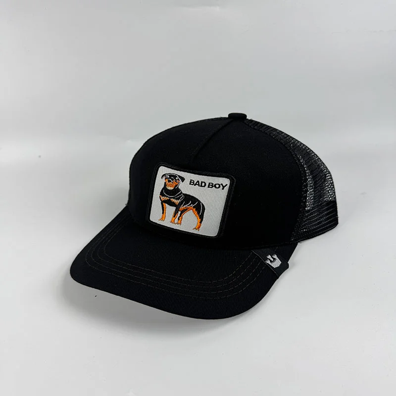 

Goorin Bros The Original Trucker The Yellow Bulldog Doberman Mens Winter Caps Soft Cap Baseball Cap Animals Black Hat Caps