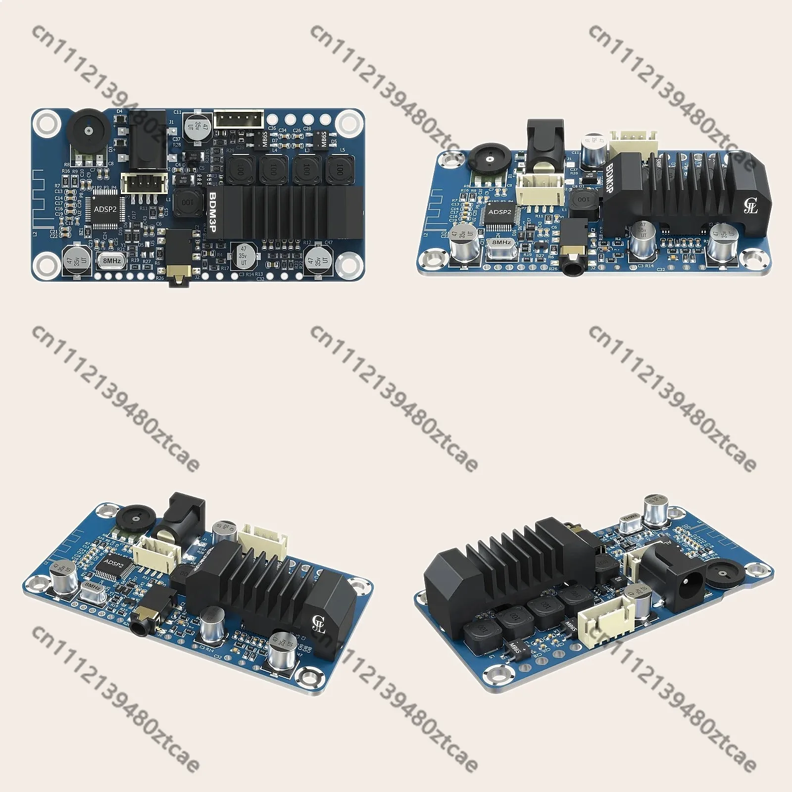 Bluetooth 5.0 TPA3116 Stereo Amplifier 2X50W 3.5mm Input DSP Tuning Home Audio Receiver