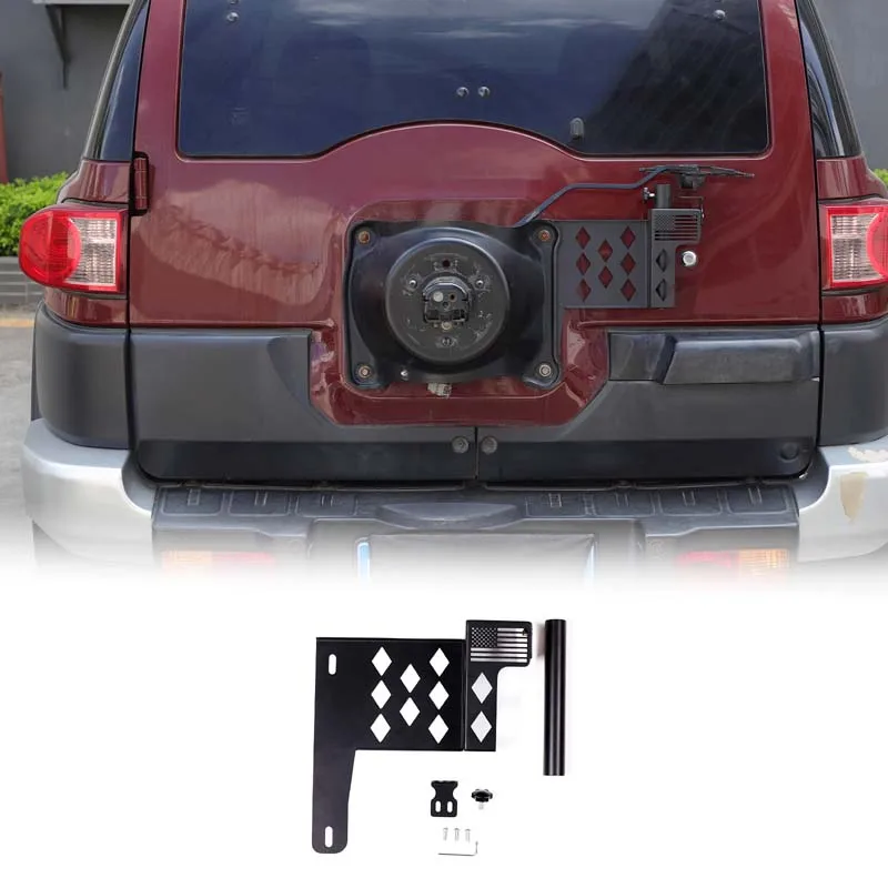 For Toyota FJ Cruiser 2007-2021 Carbon Steel Tailgate Antenna Flag Pole Bracket Antenna Base Modified Accessories
