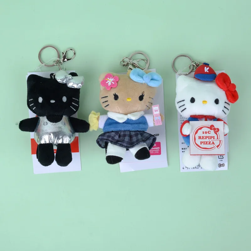 

Kawaii Sanrio аниме хобби Hello Kitty совместная серия мультфильм плюшевый брелок сумка висит подарок на день рождения