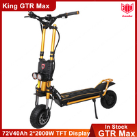 Kaabo Wolf King GTR Max 72V 40Ah 2*2000W Dual Motor Top Speed 105km/h TFT Display IPX7 4Piston Hydraulic Brake Electric Scooter