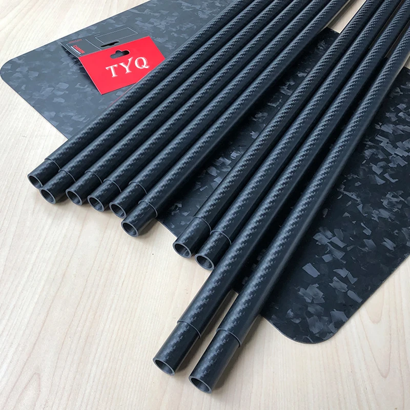 

2pcs 3K Carbon Fiber Casing High Composite Hardness Material Length 500mm Twill Matte For Drone Accessories Fishing Rod Telesco