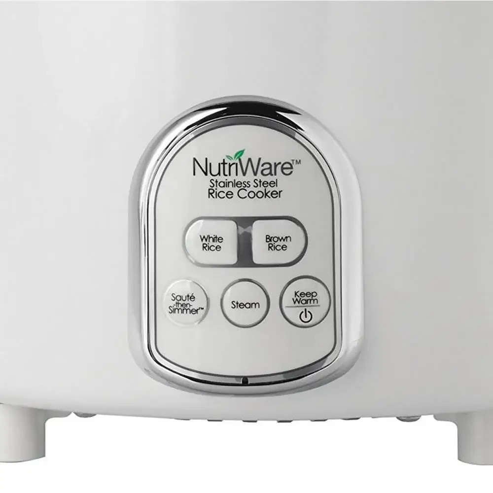 NutriWare 14-Cup Digital Rice Cooker Food Steamer Steel Tray Accessories Nutritional Meals Flavor Guarantees High Quality