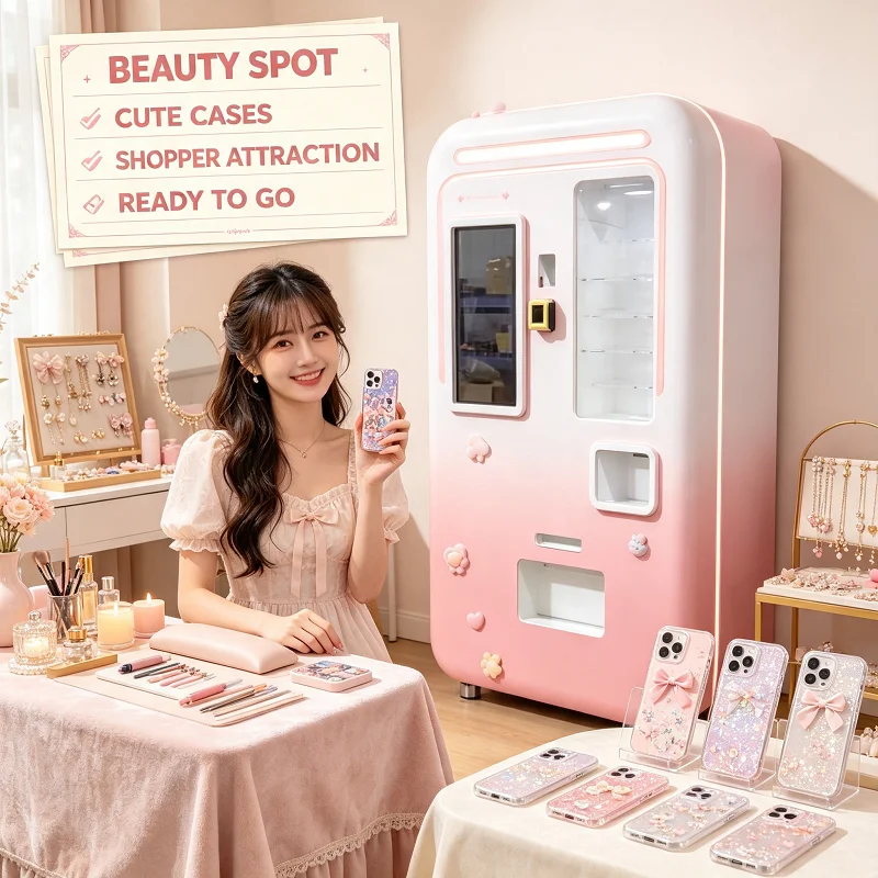 Double Side Phone Case Printer DIY Custom Vending Kiosk Stand Alone Booth for Shop Corner