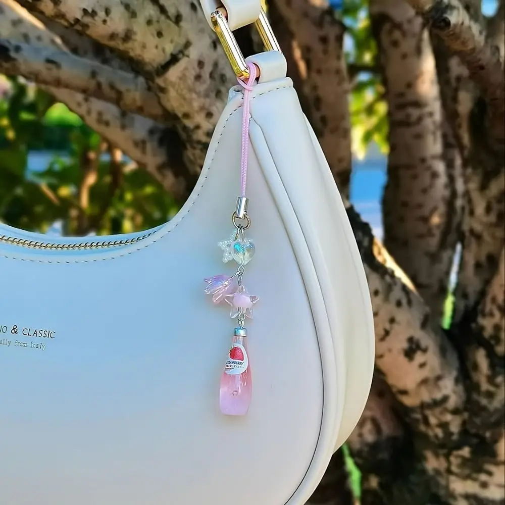 

Sweet Girl Y2K Phone Pendant Fruit Soda Drink Bottle Phone Lanyard Phonestraps Backpack Ornament Phone Chain Keyring Jewelry