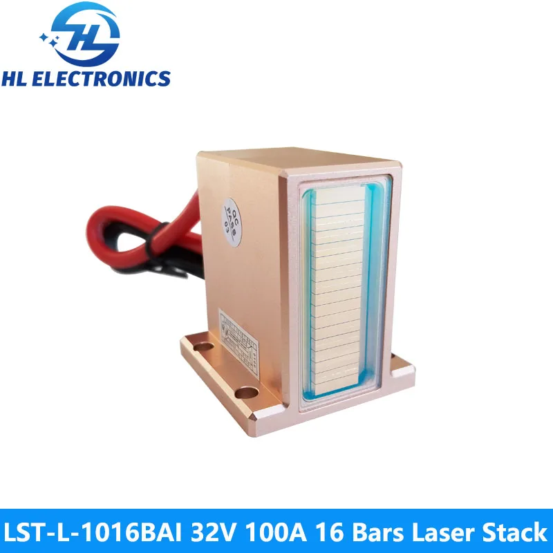 LST-L-1016BAI 32V 100A 16Bars 1600W 808nm Laser Stack for Hair Removal Machine
