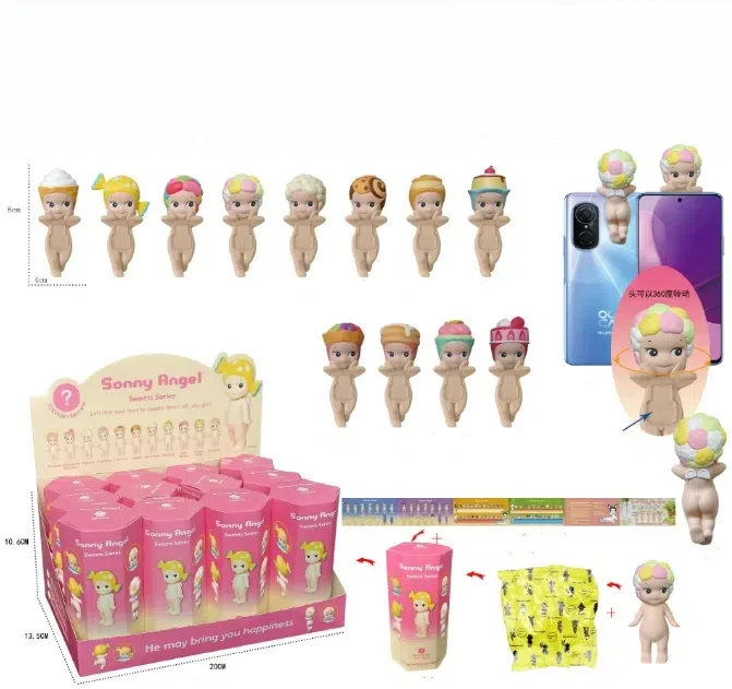 Sonny Angel Blind Box Actiepop Speelgoed Engel Schattig Mysterie Verrassing Speelgoed Anime Model Snoepbakje Gezicht Pop Fan Kerstcadeaus voor kinderen