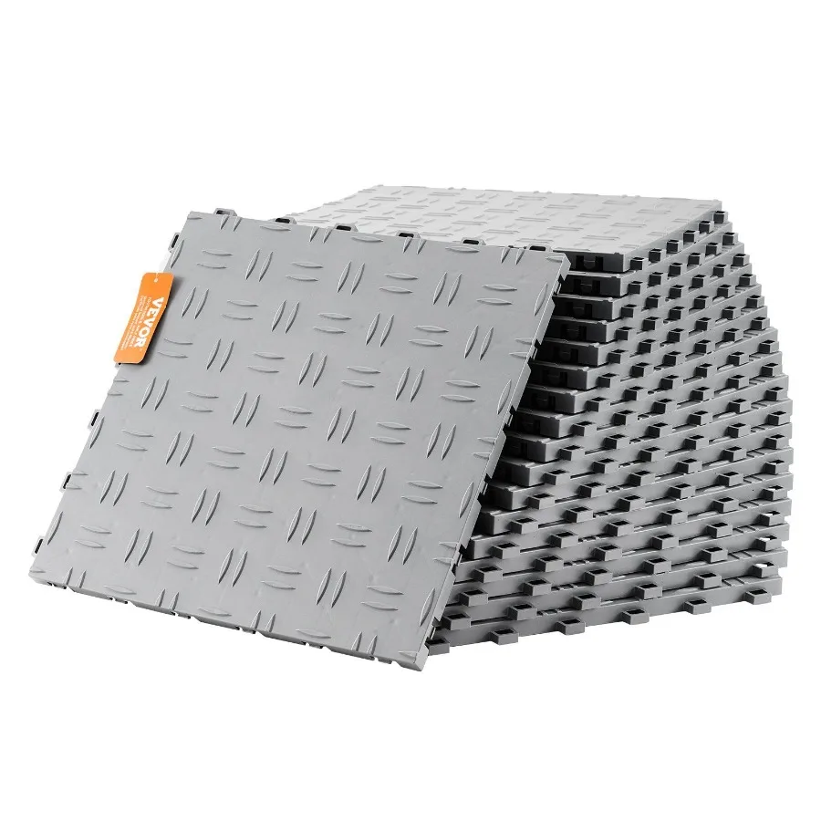 

Garage Tiles Interlocking 12 x 12 x 0.53 inch 25 Pack Garage Floor Covering Tiles NonSlip DoubleSided Texture Garage Flooring