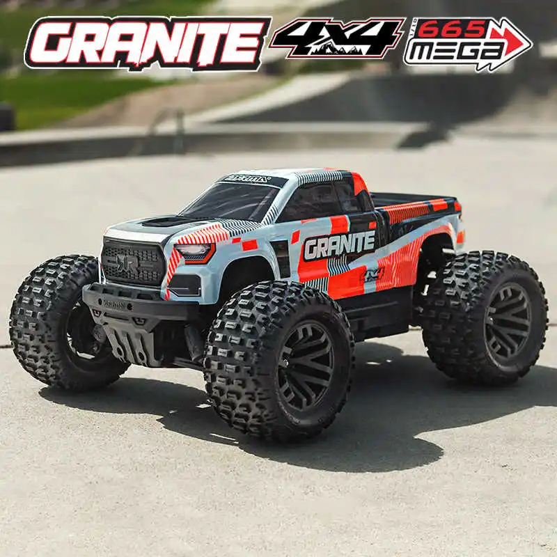 

ARRMA 1:10 GRANITE MEGA 665 Электрический полный привод с дистанционным управлением, матовый 2S, внедорожник, альпинистский автомобиль, большой автомобиль на колесах