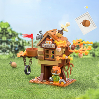 Squirrel Nuts Forest Tree House Building Blocks Three Squirrels Ice Cream Truck Children's Educational Assembly Toy Gift