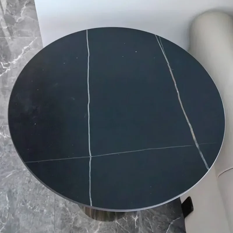 طاولة القهوة الاسكندنافية الرخامية المستديرة المرسومة باليد طاولة القهوة ركن غرفة مكاتب الكتب مصمم أثاث المنزل ديكورات غرفة المعيشة