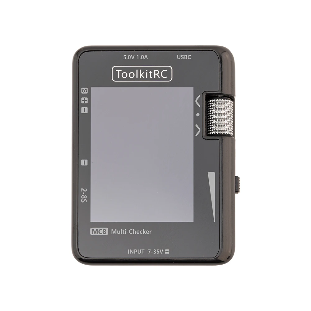 ToolkitRC MC8 Mini Cell Checker 32 Bit Battery Multi-Checker With USB-C Fast Charging PWM Output PPM SBUS Readout Signal Tester