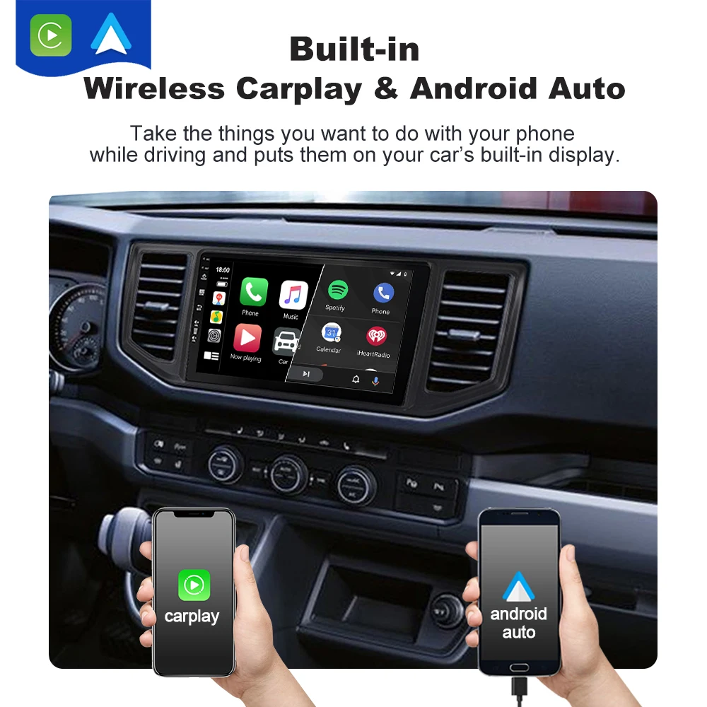 8+256GB Android 12 For VW Crafter Man Tge 2017 - 2020 Car Radio Multimedia Video Player Navigation Stereo GPS Navi Carplay IPS