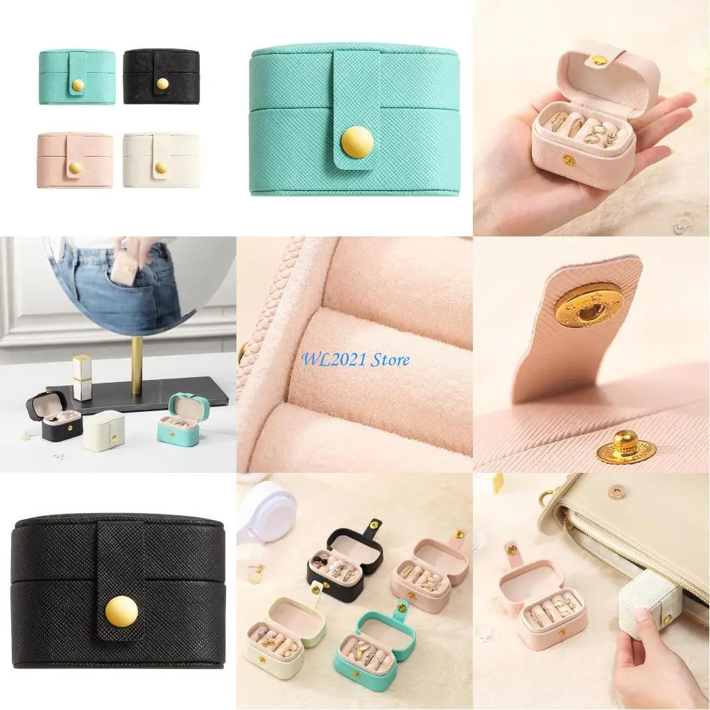 

G5GC 4 Slots Earring Ring Storage Display Storage Box For Ring Earring