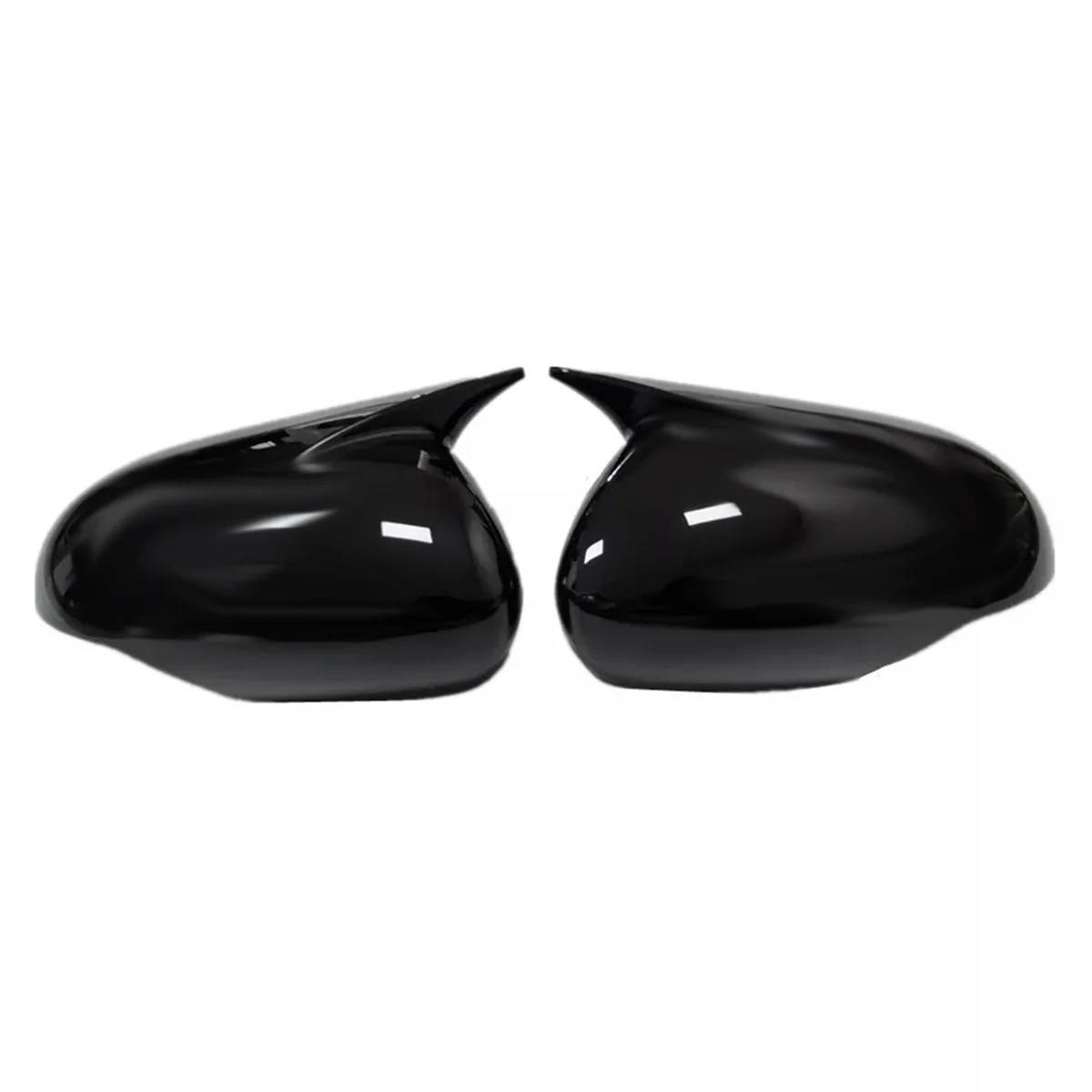 

1Pair Car Rearview Mirror Housing OX Horn Trim Cover for KIA KX3 2015-2019 Side Door Mirror Cover Cap Glossy