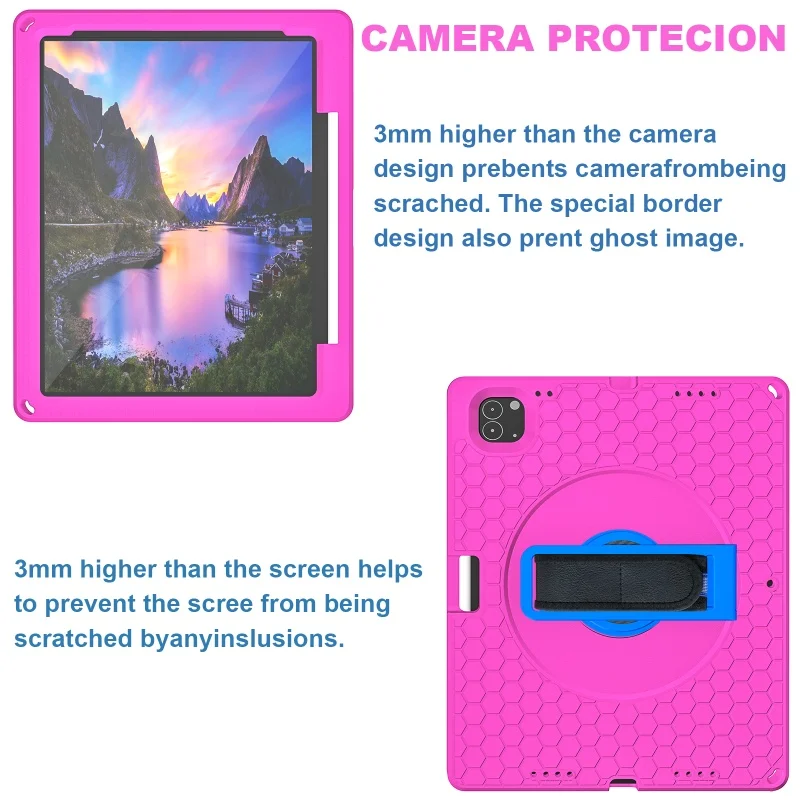 For Walmart ONN 10.1 Inch 2022 For Kids EVA Safe And Non Toxic Dustproof Case 3-100071485 2022 Shockproof Stand Tablet Case