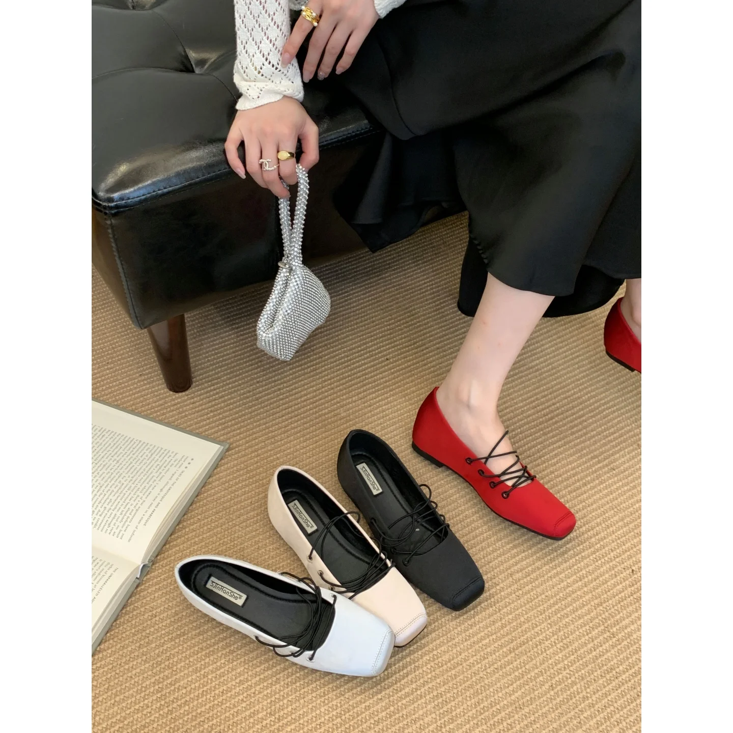 Туфли для увеличения роста, женские удобные и элегантные сабо на платформе Modis, осенняя женская обувь, балетки на плоской подошве, ползучие туфли, осень 2021, S