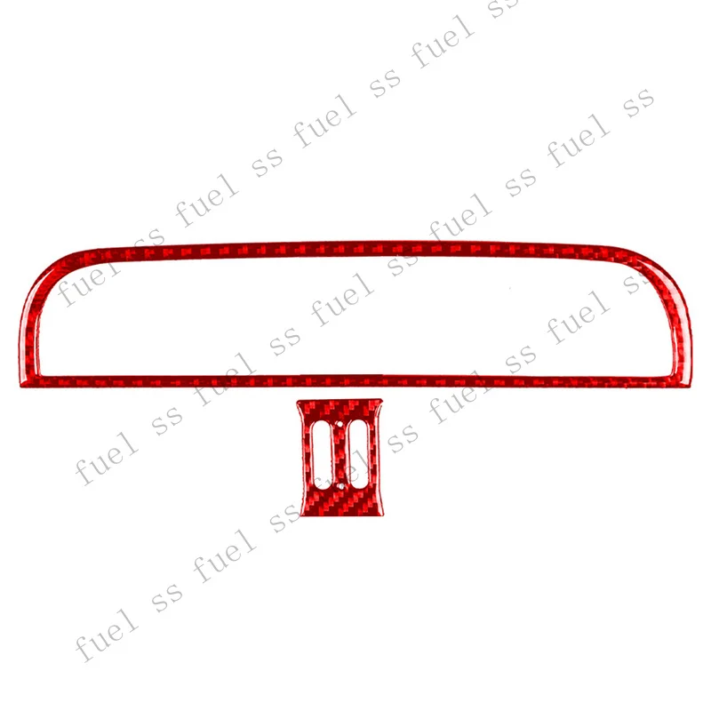 S+ Center Console Air Vent Outlet Panel Cover Trim For Fiat 500 12-15 Carbon Fiber