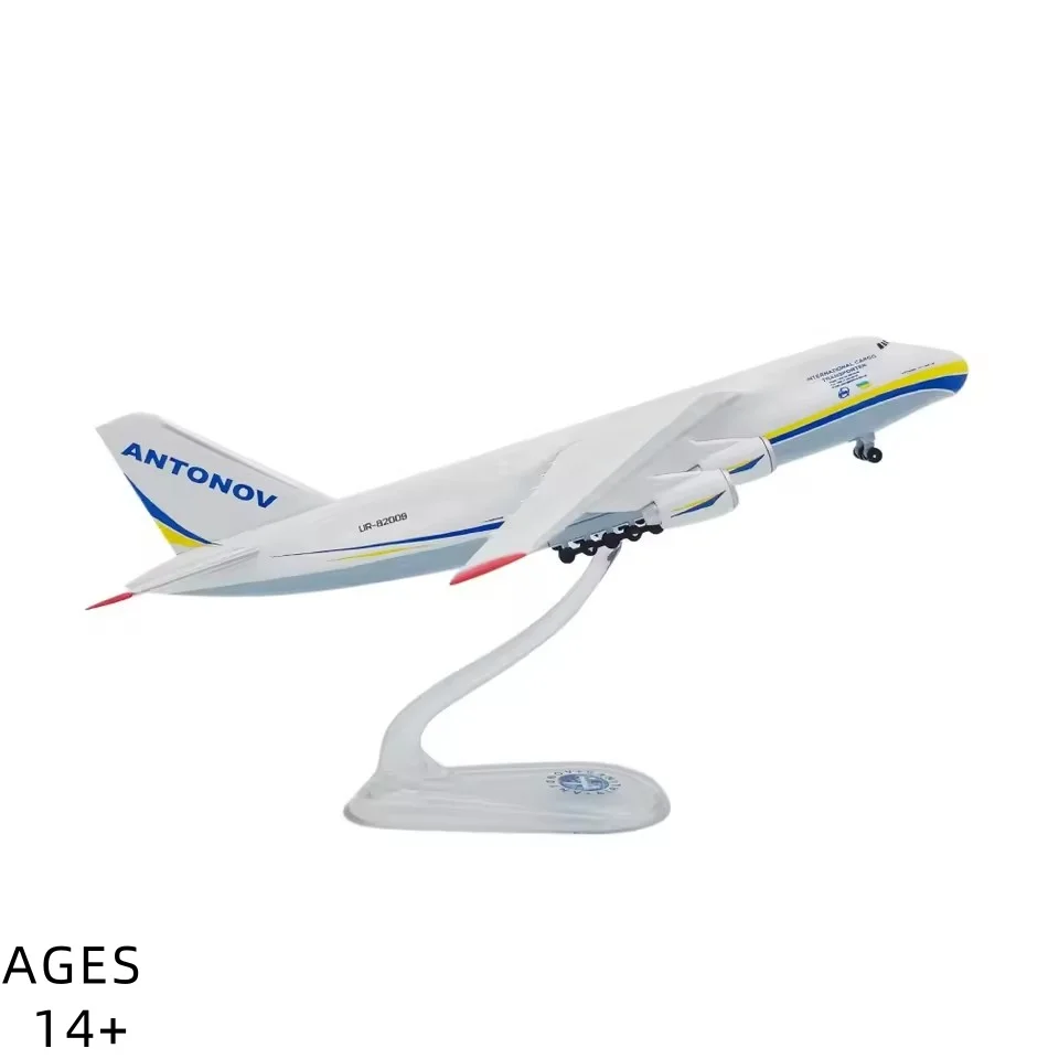 1:400 escala Antonov An-124 aeronave de transporte AN124 modelo de avião de simulação de plástico brinquedo para coleção