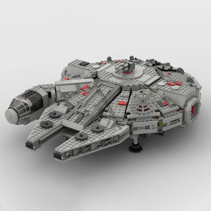 

New 1694Pcs Famous Star Battle Movie Moc Millennium Spaceship Model Diy Creative Ideas Child Toys Birthday Gifts Building Blocks
