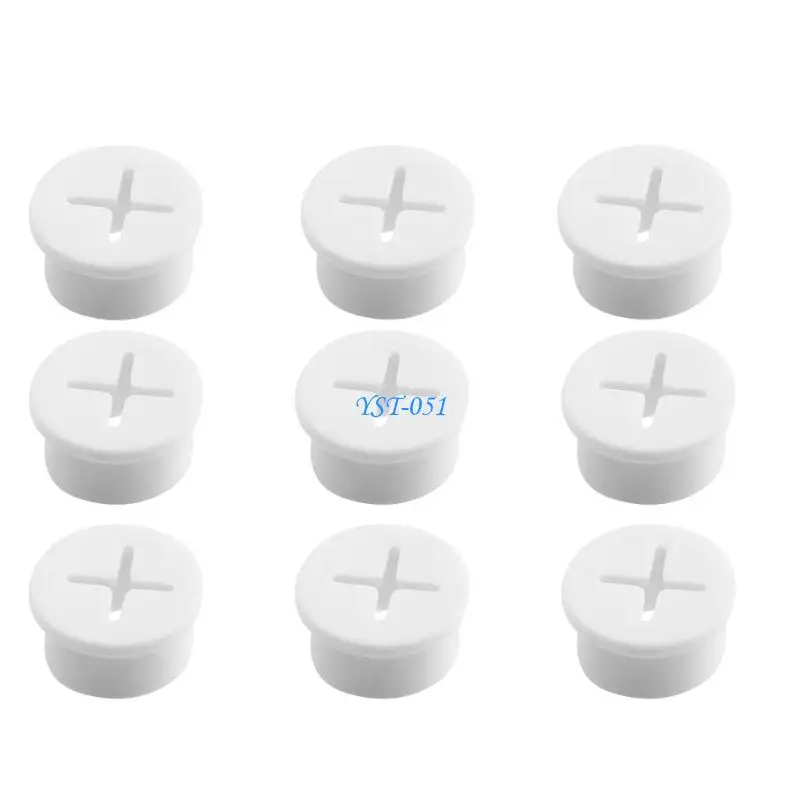 E15A Silicone Wire Hole Cover for Desk Openings 30 mm, 10 Pack Set