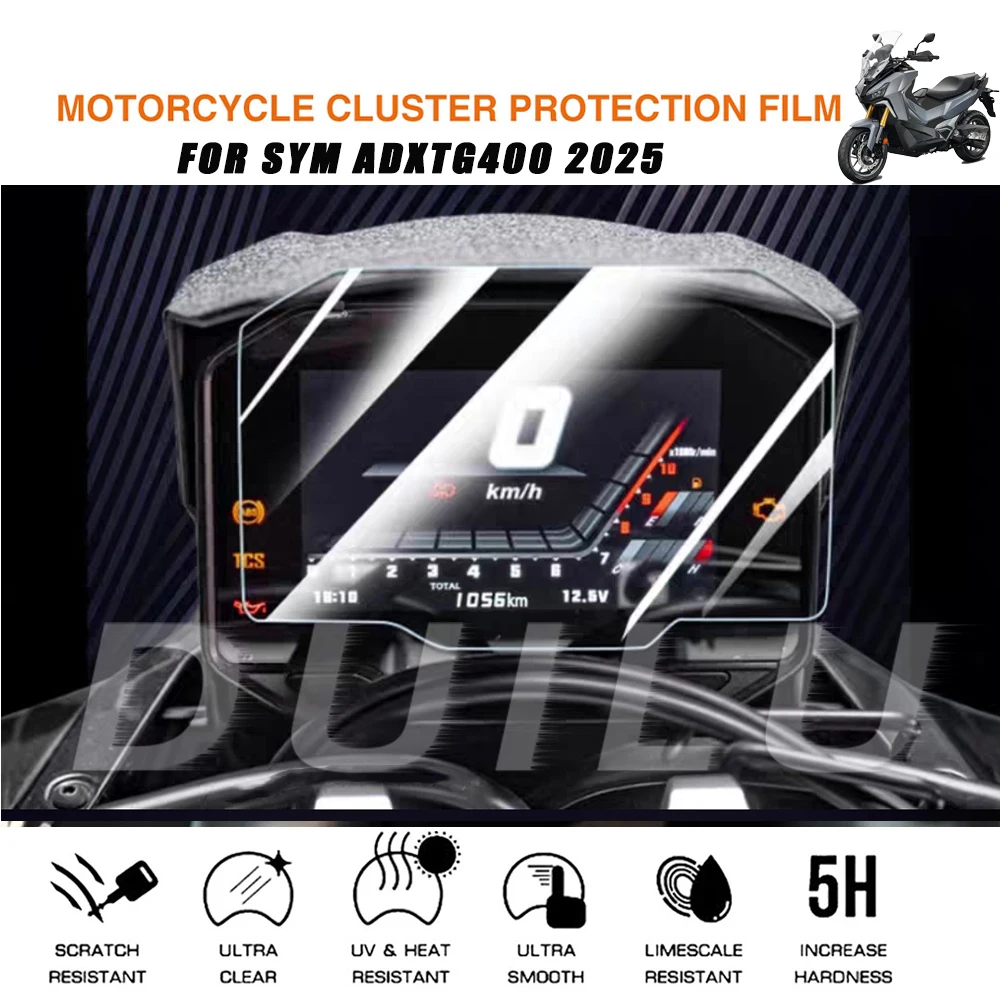 

For SYM ADXTG400 ADXTG 400 Adxtg 400 2025 Motorcycle Accessories Instrument Dashboard Scratch Protection Film Screen Protector