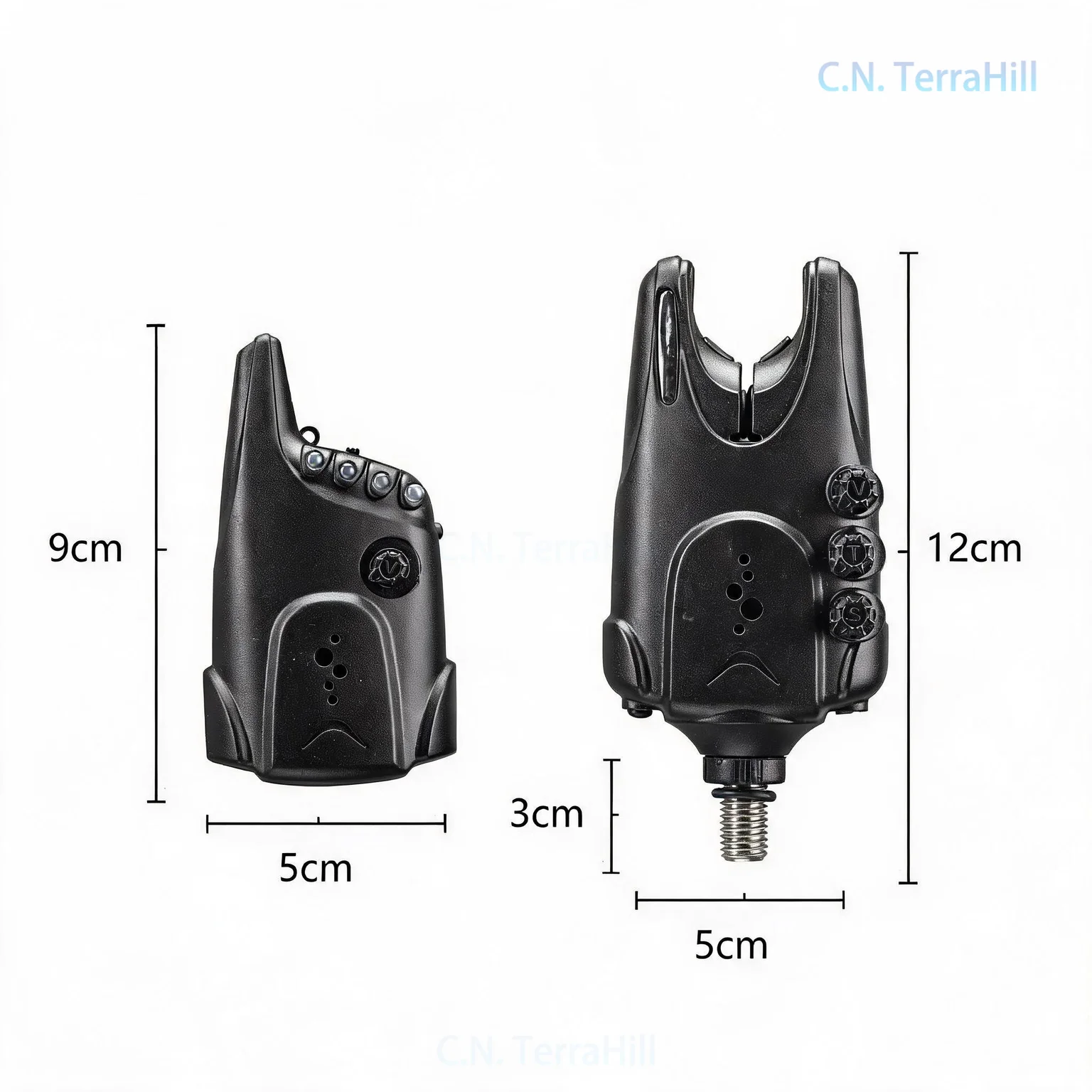 Electronic Fishing Bite Alarm F004 with Buzzer & LED Light for Rod Holder, Sea & Carp Fishing