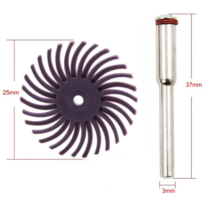 

ABRW-32PCS Abrasive Brush Wheel Radial Bristle Disc Mixed Buffing Wheel Brushes Set With 8X Mandrels For Rotary Dremel Tool