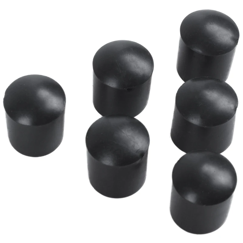 

Rubber Caps 80-Piece Black Rubber Tube Ends 10Mm Round