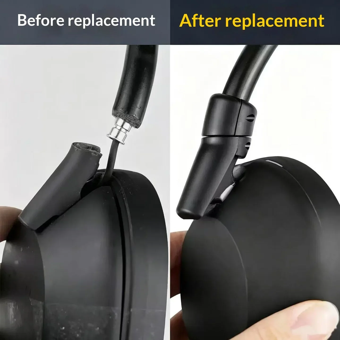 Conector Deslizante Premium para Diadema de Sony WH-1000XM5 con Almohadillas Suaves para los Oídos